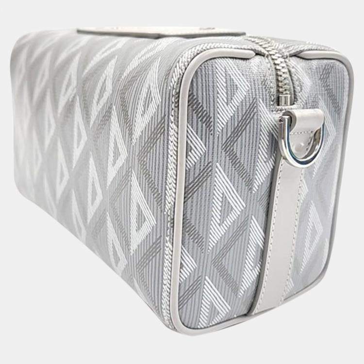 Pre Owned Dior Gray Canvas Ringo Shoulder Bag