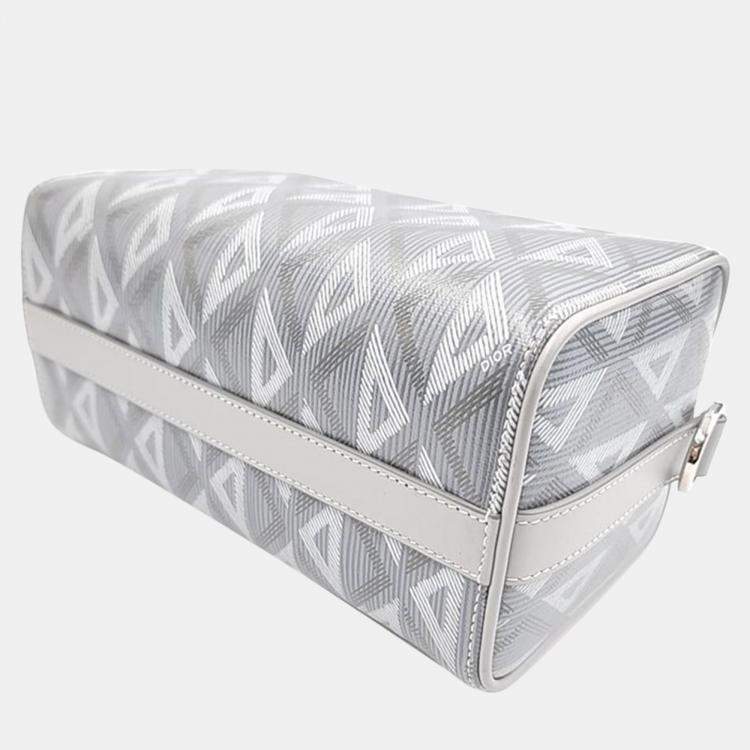 Pre Owned Dior Gray Canvas Ringo Shoulder Bag