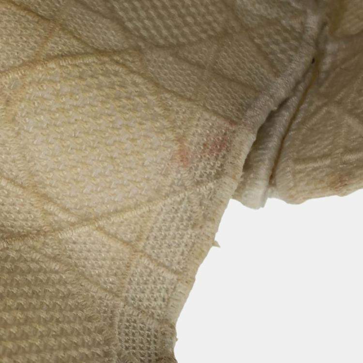 Pre Owned Dior Beige Canvas Lady D-Lite Medium Tote Bag