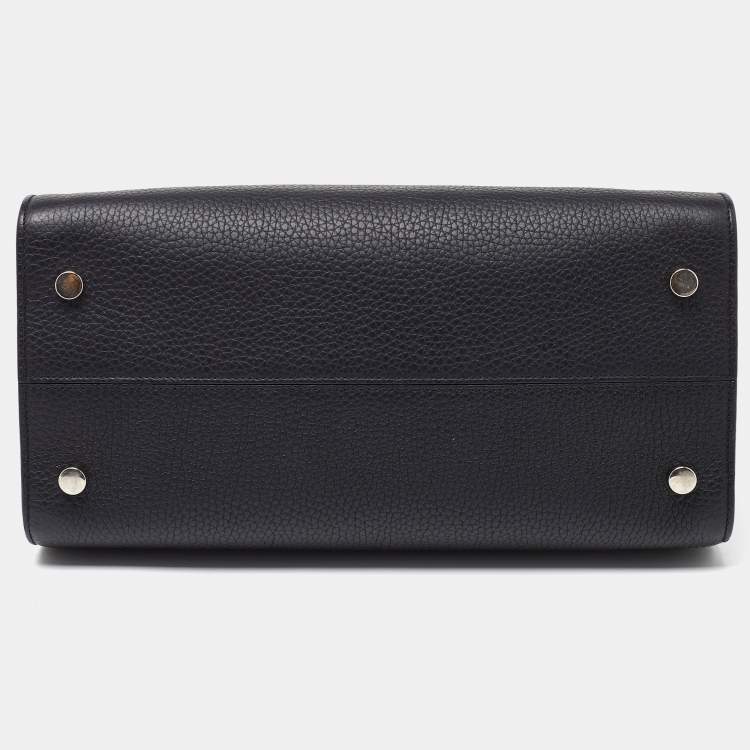 Pre Owned Dior Black Leather Medium Diorever Bag
