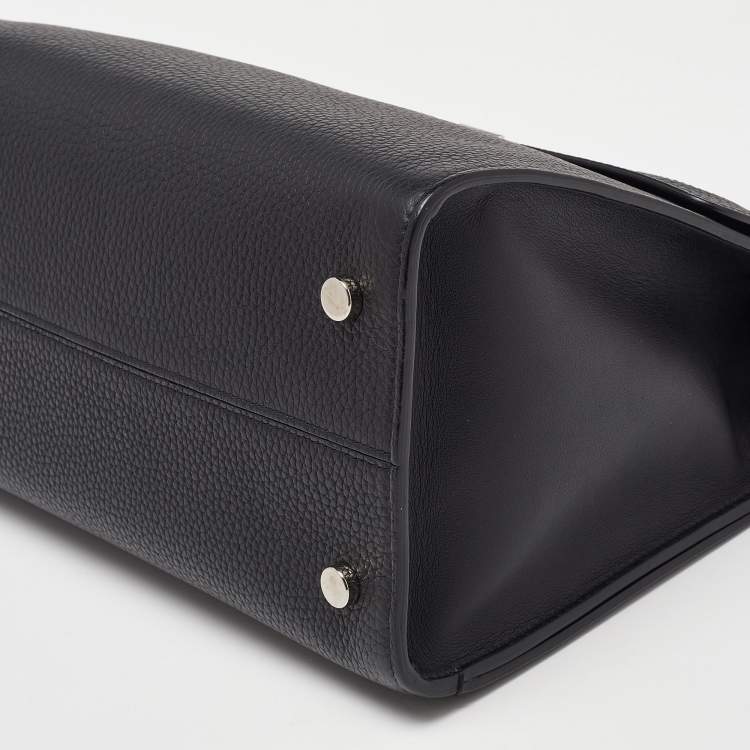 Pre Owned Dior Black Leather Medium Diorever Bag