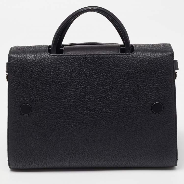 Pre Owned Dior Black Leather Medium Diorever Bag