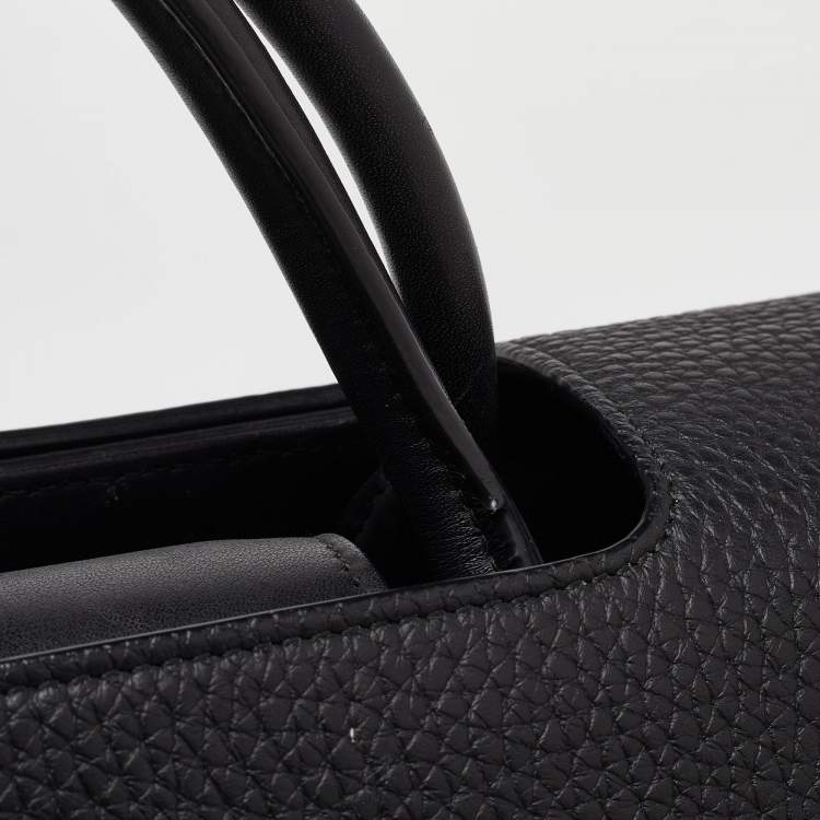 Pre Owned Dior Black Leather Medium Diorever Bag