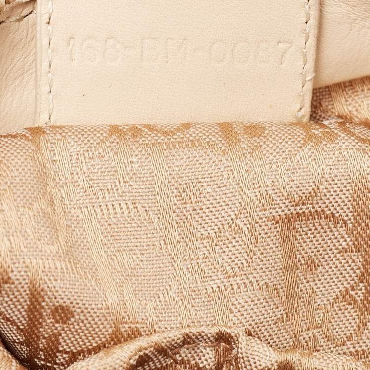 مملوكة مسبقًا Dior Beige/Brown Printed Canvas and Leather St. Tropez Tote 