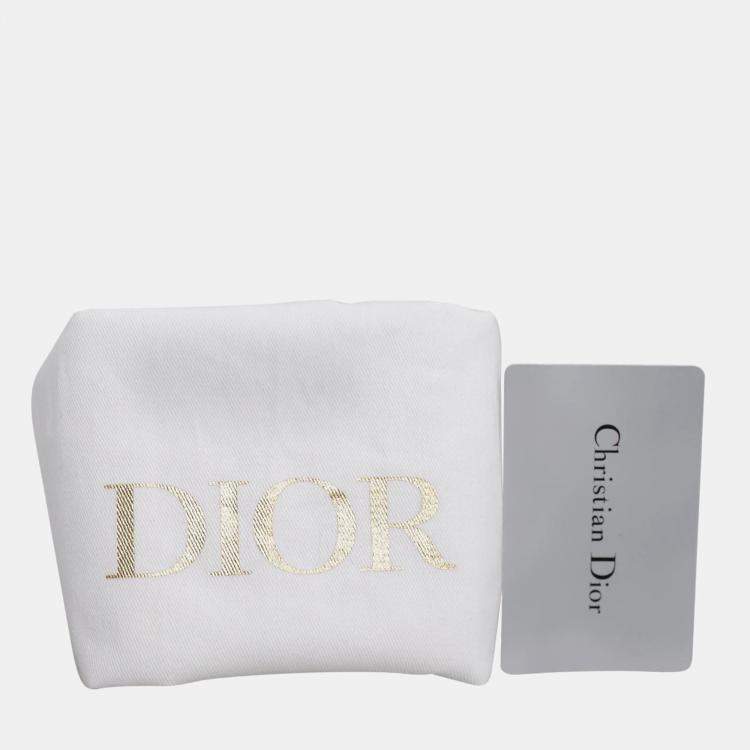 Pre Owned Dior White Leather Zodiac Pixel Micro Lady Dior Tote Bag