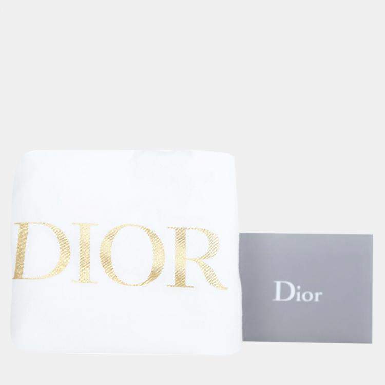 Pre Owned Dior Neon Orange Canvas Mini Book Tote Bag