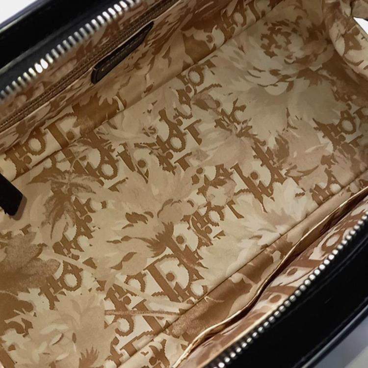 Pre Owned Dior Black Leather My Dior Tote Bag
