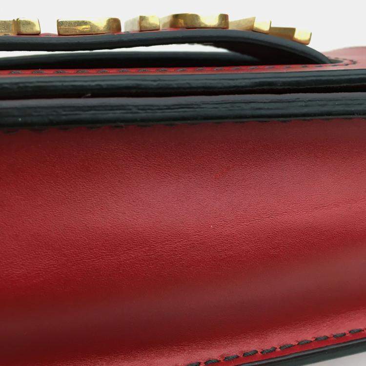 Pre Owned Dior Red Leather Medium J'Adior Shoulder Bag