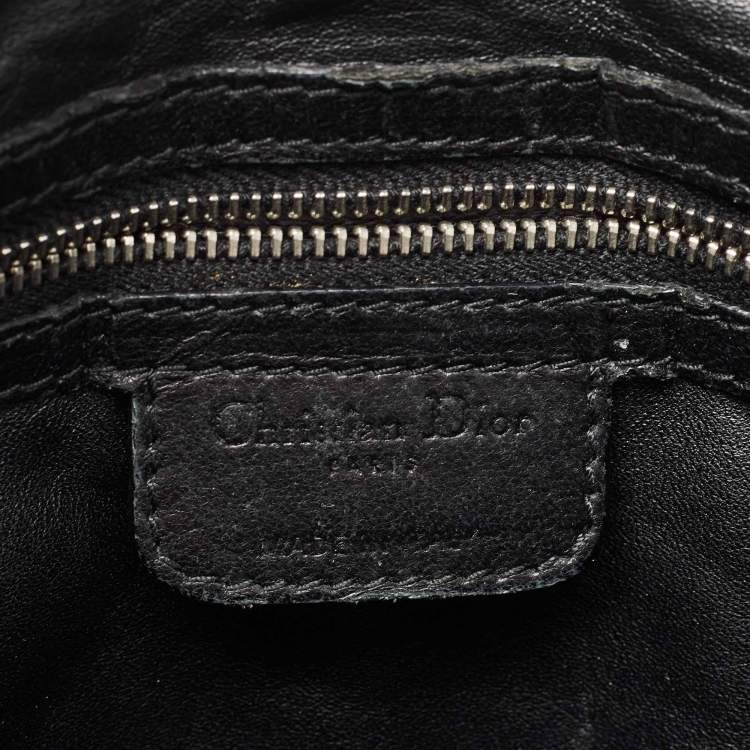 Pre Owned Dior Black Cannage Quilted Leather Soft Lady Dior Tote