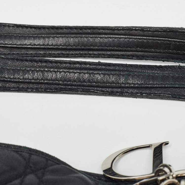 Pre Owned Dior Black Cannage Quilted Leather Soft Lady Dior Tote