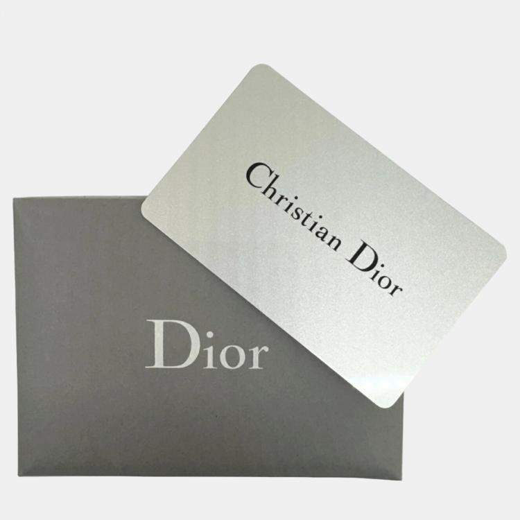 Pre Owned Dior Grey Canvas Medium Cannage Lady D-Lite Tote Bag