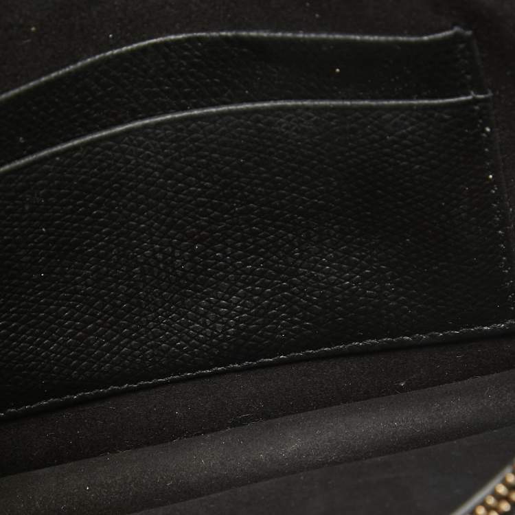 Pre Owned Dior Black Leather Saddle Belt Pouch