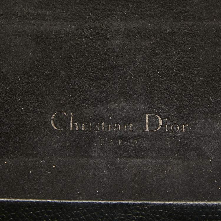 Pre Owned Dior Black Leather Saddle Belt Pouch