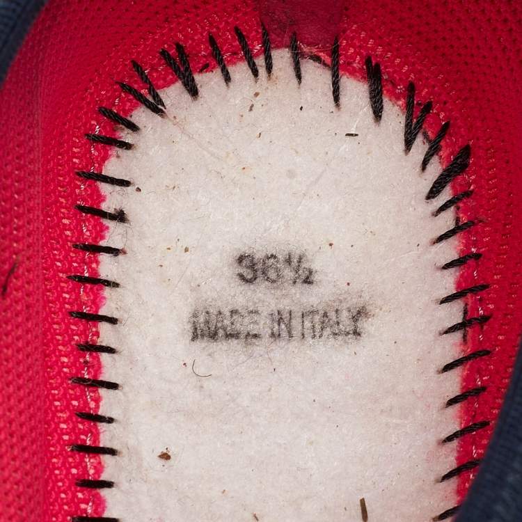 Pre Owned Dior Black Mesh Fusion Sneakers Size 36.5