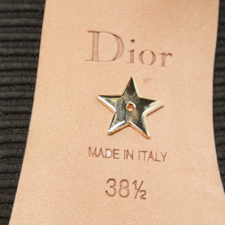 Pre Owned Dior Black Technical Fabric J'adior Pumps Size 38.5