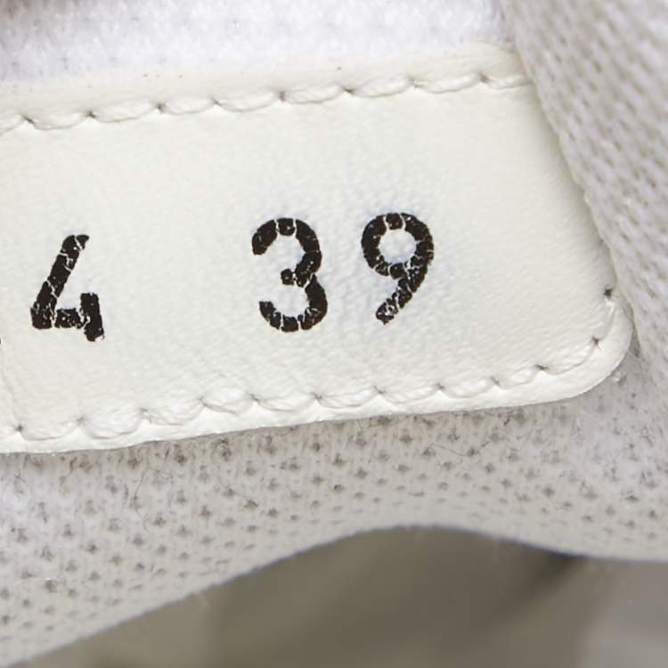 Pre Owned Dior White Leather and Suede Ors Sneakers Size 39