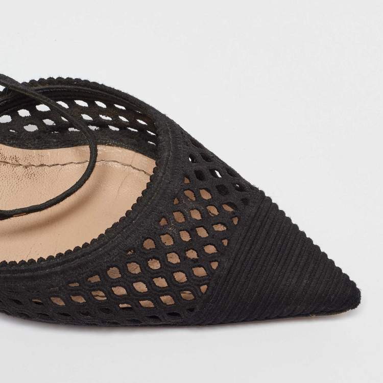 مملوكة مسبقًا Dior Black Fabric Dior Capture Mules Size 38.5