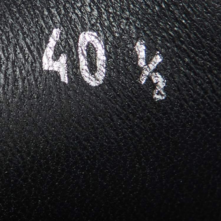 Pre Owned Dior Black/White Leather Diorun Low Top Sneakers Size 40.5