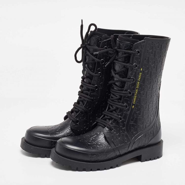 Christian dior rubber rain boots best sale