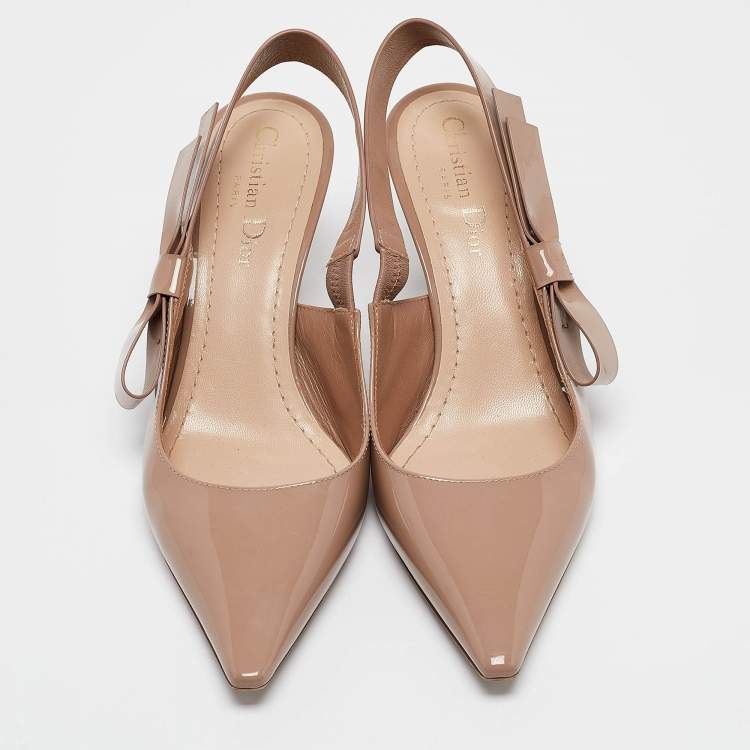 مملوكة مسبقًا Dior Old Rose Patent Leather J'Adior Pumps Size 37