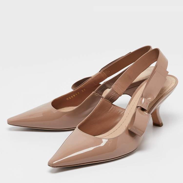 مملوكة مسبقًا Dior Old Rose Patent Leather J'Adior Pumps Size 37