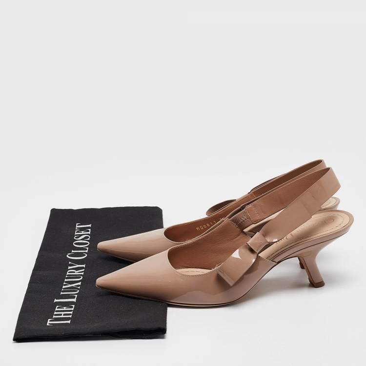 مملوكة مسبقًا Dior Old Rose Patent Leather J'Adior Pumps Size 37