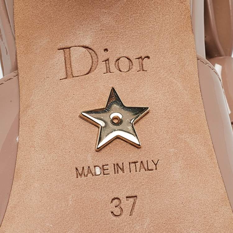 مملوكة مسبقًا Dior Old Rose Patent Leather J'Adior Pumps Size 37