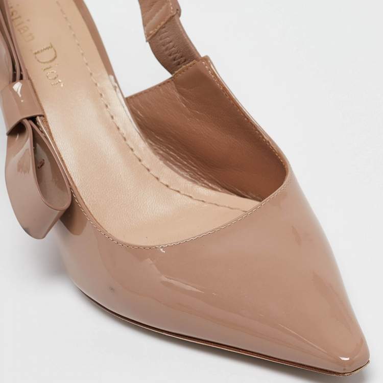 مملوكة مسبقًا Dior Old Rose Patent Leather J'Adior Pumps Size 37