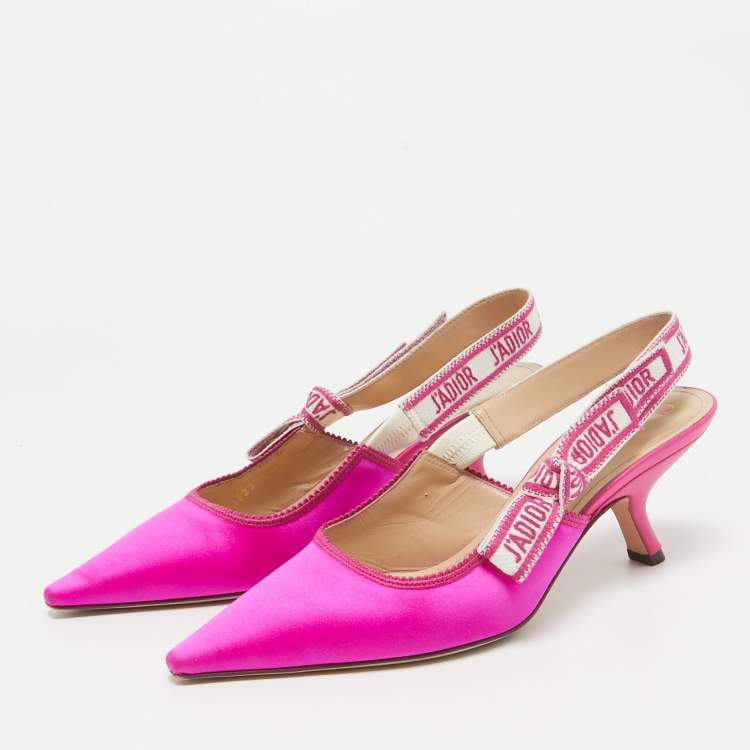 靴 Vintage Dior Pink Satin Pumps Dior Pink Satin Charm Heels – Treasures of NYC