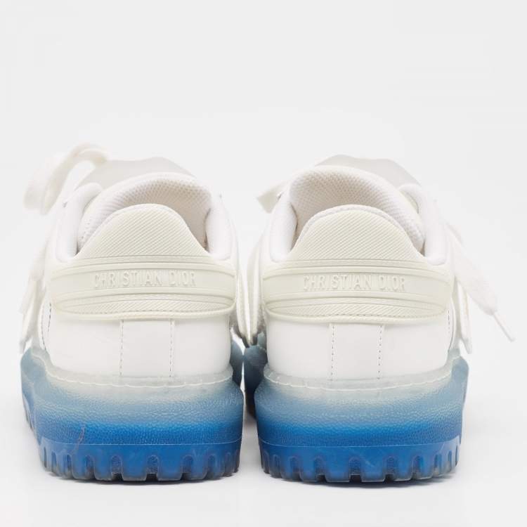 Pre Owned Dior White Leather and Rubber Dior ID  Sneakers Size 36.5