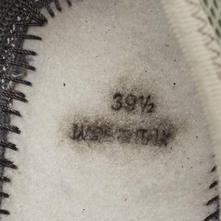 Pre Owned Dior Grey Mesh Fusion Bee Embellished Slip On Sneakers Size 39.5