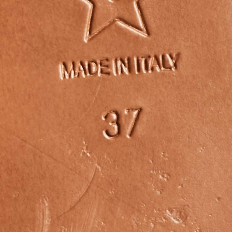 Pre Owned Dior Black Leather 30 Montaigne Thong Flats Size 37