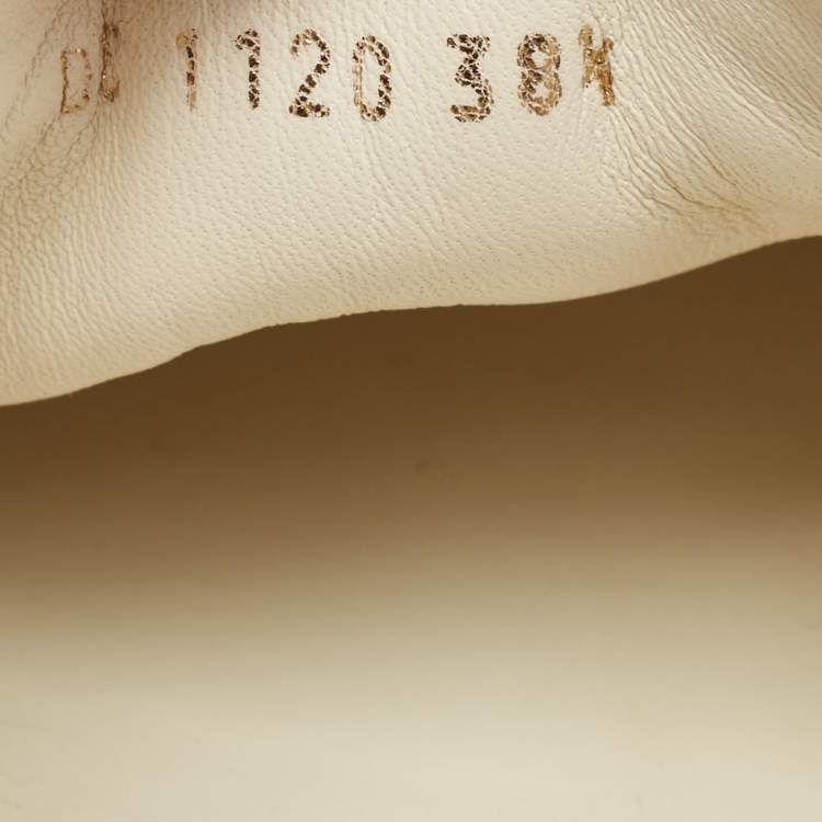 Pre Owned Dior Grey/White Oblique Canvas Walk'n'Dior Low Top Sneakers Size 38.5