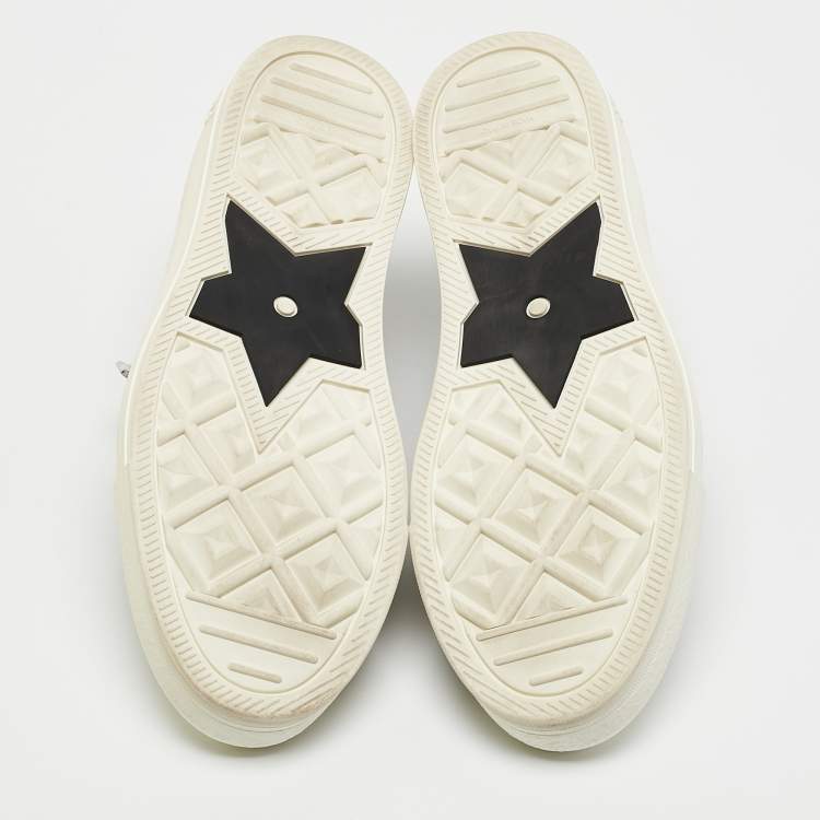 Pre Owned Dior Black/Cream Canvas Walk'n'Dior Sneakers Size 37