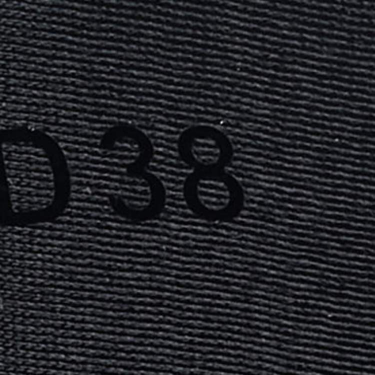 Pre Owned Dior Black Leather Ankle Length D-Fight Boots Size 38