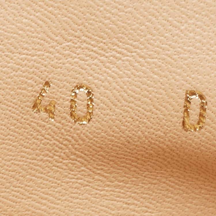 مملوكة مسبقًا Dior Brown Embroidered Raffia Granville Espadrille Flats Size 40