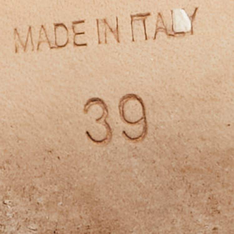 Pre Owned Dior Grey Patent Leather Clear Block Heel Mid Calf Boots Size 39