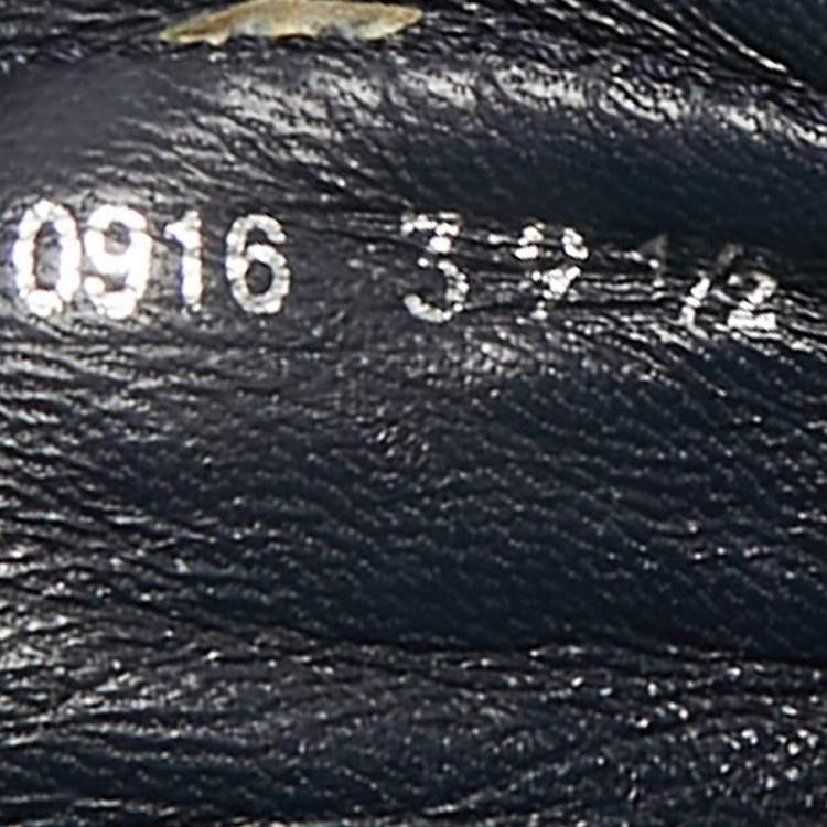 Pre Owned Dior Blue Denim Floral Embroidered Denim Prairie Espadrille Flats Size 39.5