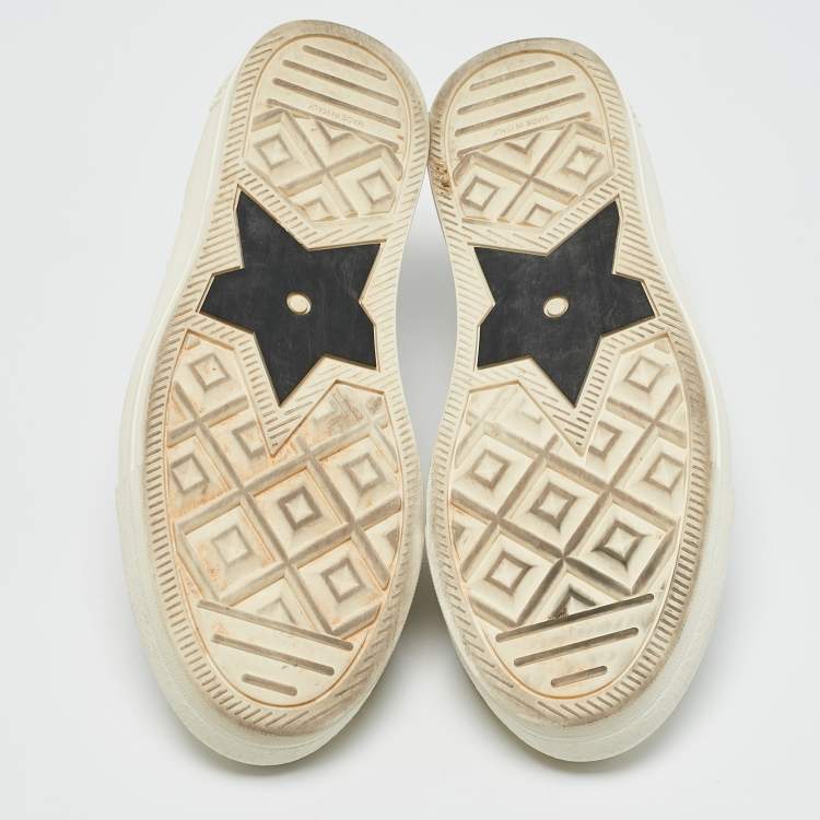 Pre Owned Dior Black/White Canvas Walk'n'Dior Low Top Sneakers Size 38.5