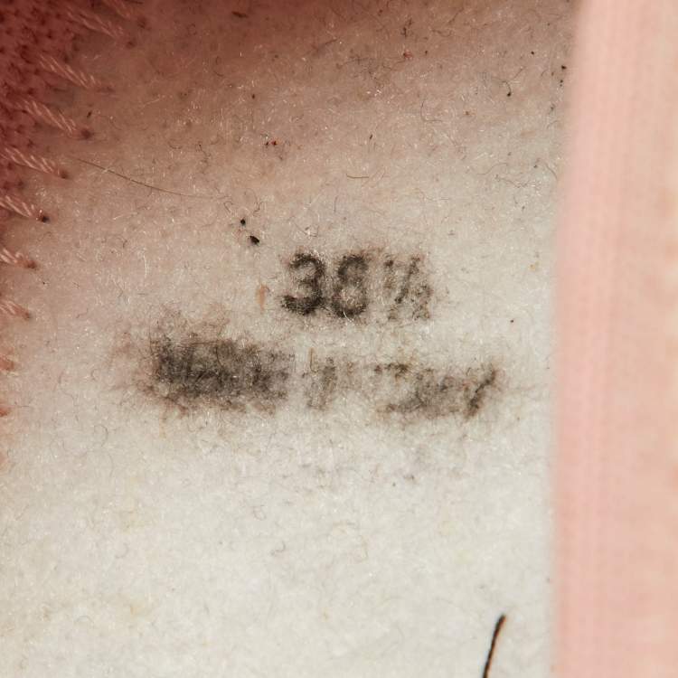 Pre Owned Dior Pink Embellished Mesh Fusion Sneakers Size 38.5