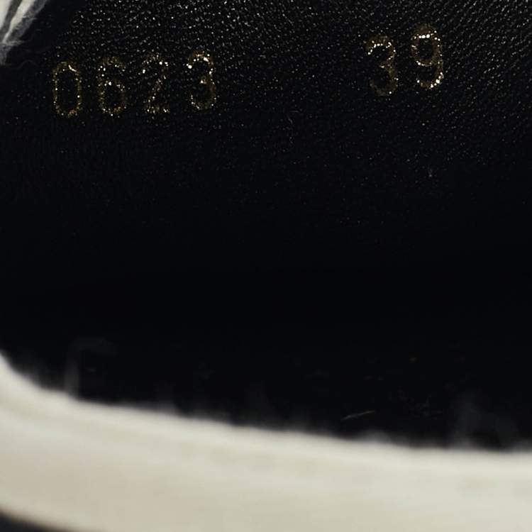 Pre Owned Dior Black Canvas Walk'n'Dior Sneakers Size 39