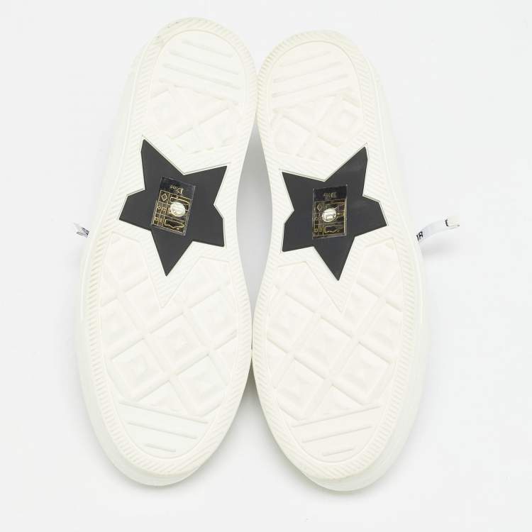 Pre Owned Dior Black Canvas Walk'n'Dior Sneakers Size 39