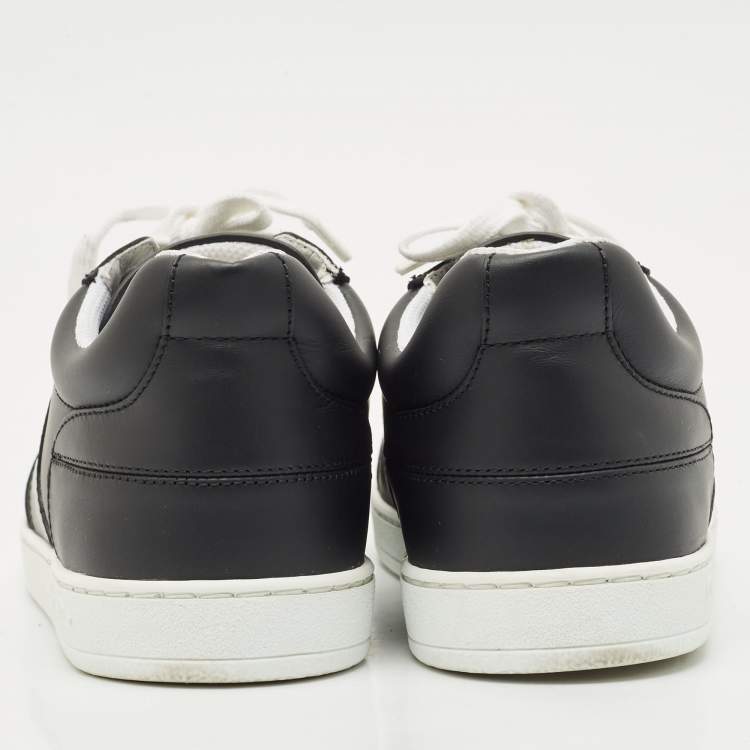 Pre Owned Dior Black Leather Ors low Top Sneakers Size 37.5