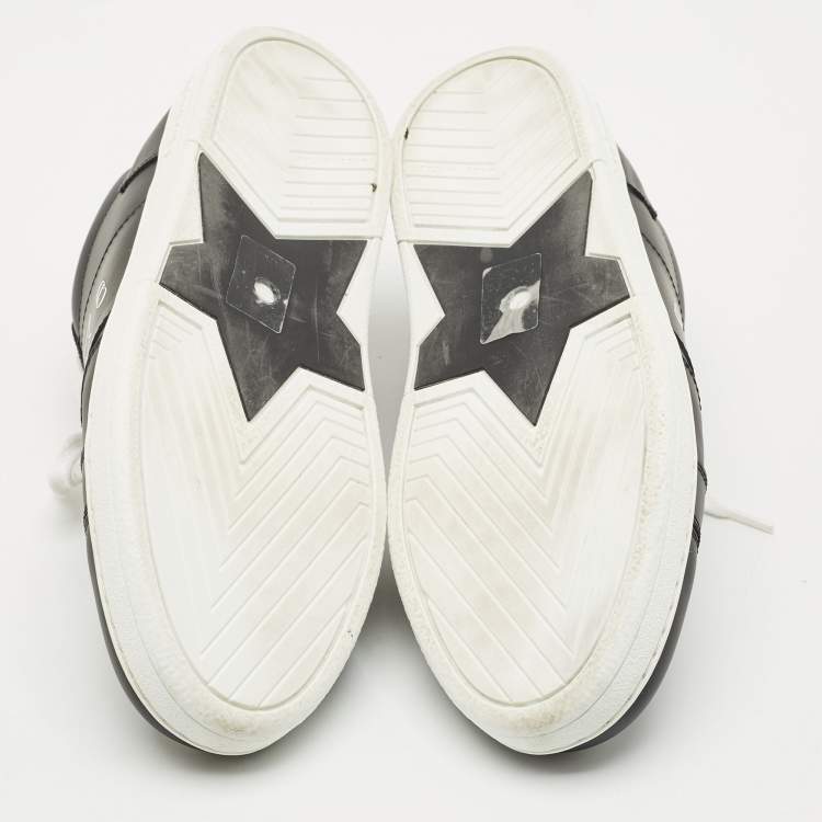 Pre Owned Dior Black Leather Ors low Top Sneakers Size 37.5