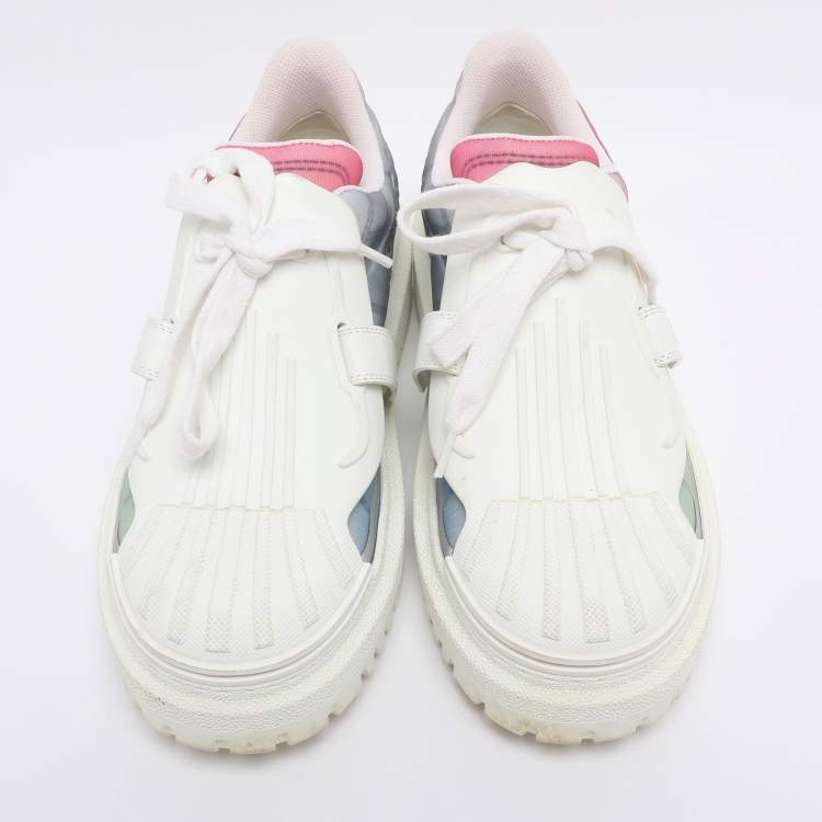 Pre Owned Dior Multicolor Technical Fabric and Rubber Dior ID Low Top Sneakers Size 38.5