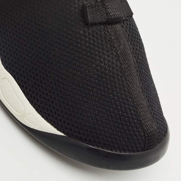 Pre Owned Dior Black Mesh Fusion Slip On Sneakers Size 37