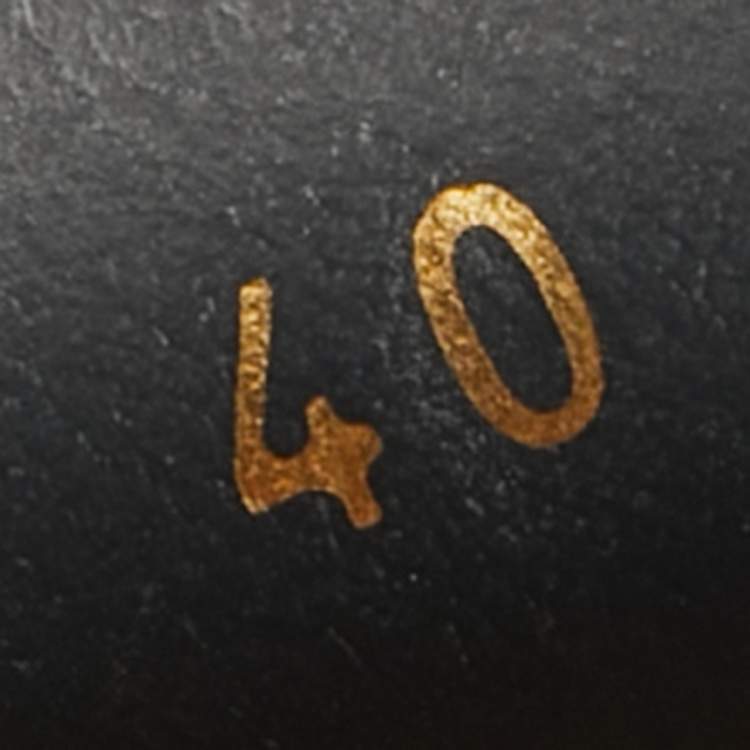 Pre Owned Dior Black Brushed Leather Code Loafers Size 40