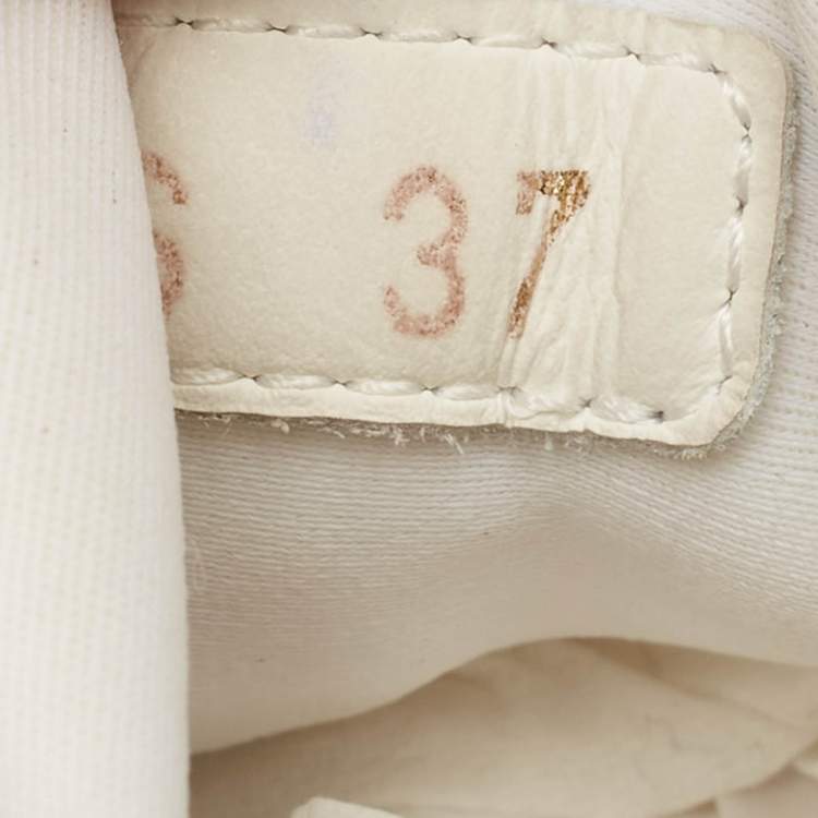 Pre Owned Dior Multicolor PVC and Fabric D-Connect Lace Up Sneakers Size 37