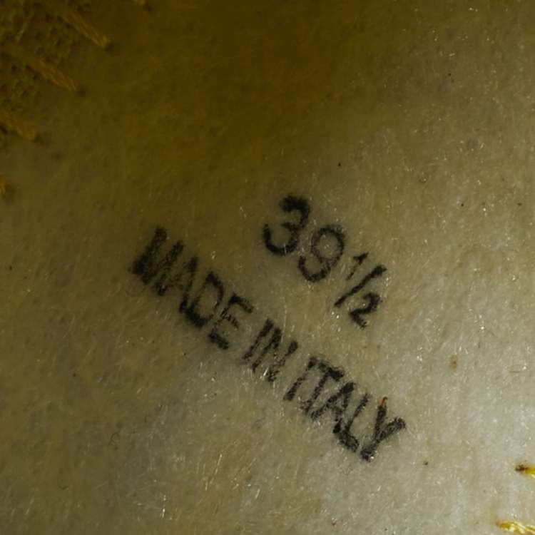 Pre Owned Dior Yellow Mesh Crystal Embellished Fusion Slip On Sneakers Size 39.5