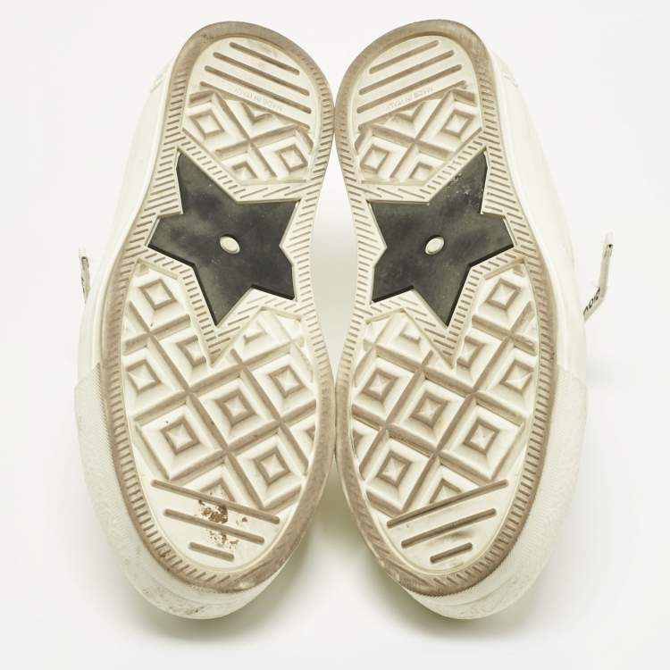 Pre Owned Dior White Canvas Walk'n'Dior Low Top Sneakers Size 35.5